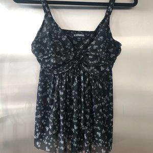 Printed dress tank